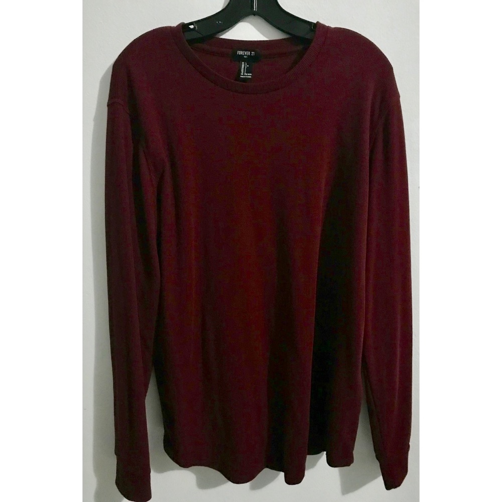 Wine Colored Long Sleeve Sweater (21 Men)